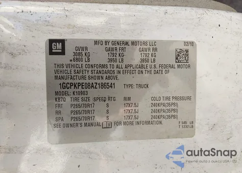 2011 Chevrolet Silverado 2500Hd Work Truck z USA, uszkodzony, nr VIN 1GC1KVCG1BF154026